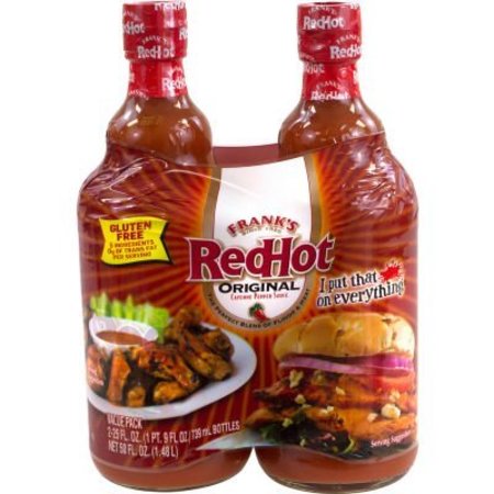 GREEN RABBIT HOLDINGS Frank's Red Hot Original Hot Sauce, 25 oz, 2 Pack 22000709
